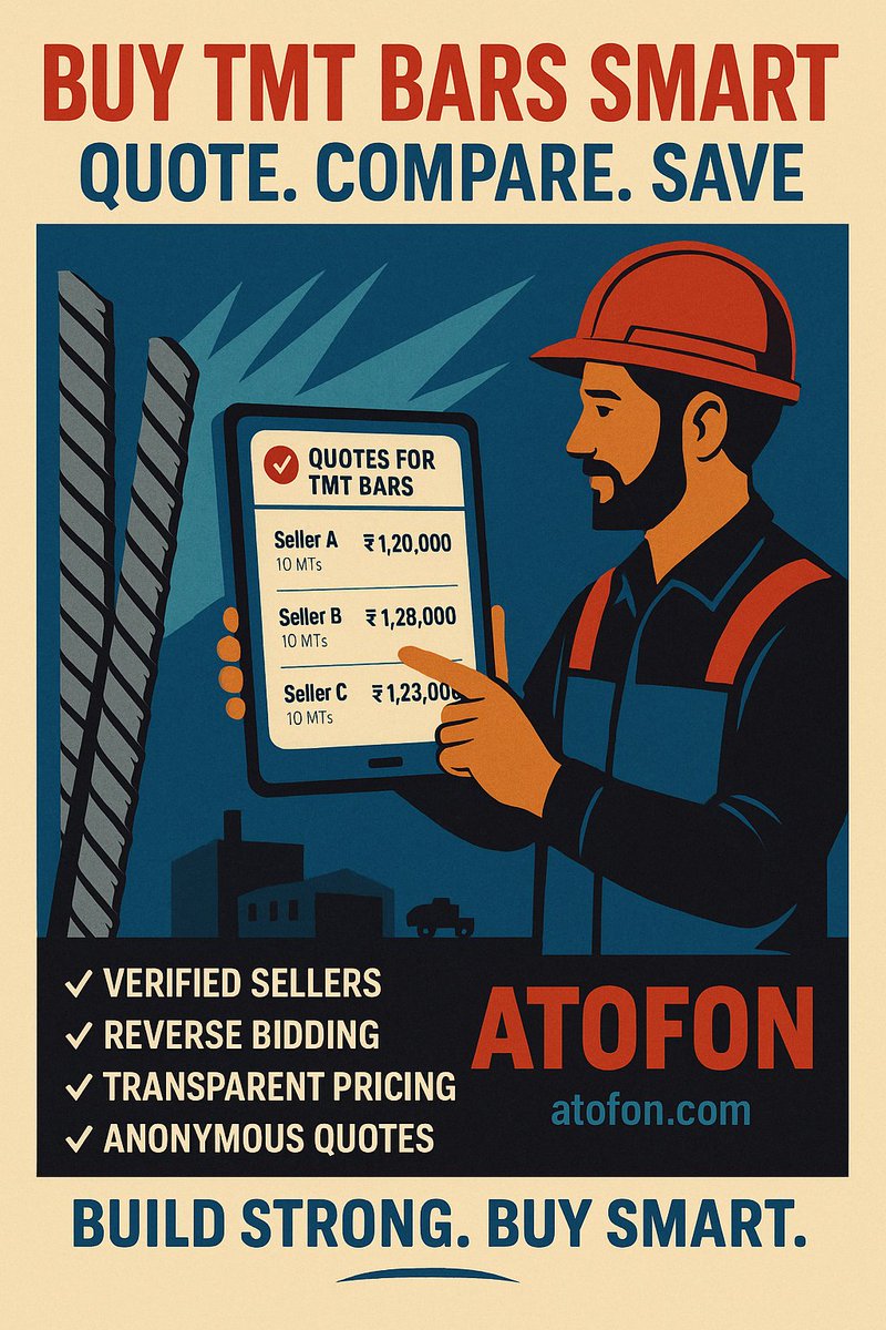 ksatheshkumar's tweet photo. ๐งฑ ATOFON is not here to replace local stores.
Weโre here to empower them โ to quote, compete, and grow online without losing their identity.
โ No premium plans
โ No paid listings
โ Just fair access to real buyers
Power to every store.
๐ช https://t.co/9rOqy5AUe7
#ATOFON #OfflineToOnline #EmpowerLocal #DigitalIndia #ConstructionSupplies #SMEIndia #FairCommerce #ReverseBidding #B2BPlatform #SupportLocal #InclusiveModel