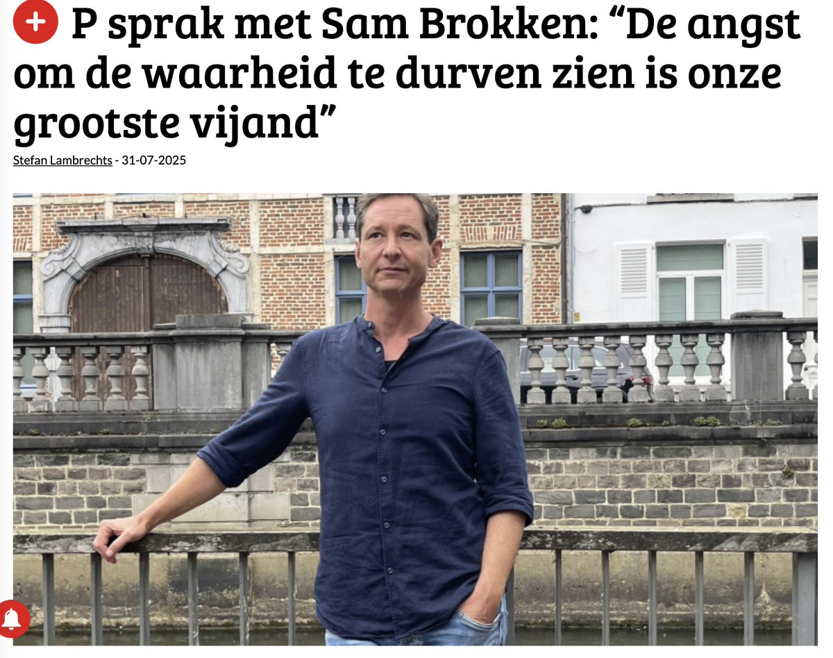 P sprak met Sam Brokken over zijn boek en de staat van de wereld: “De angst om de waarheid te durven zien is onze grootste vijand” p-magazine.com/nl/articles/p-… 
(weliswaar een Plus '+'-artikel)

Boek is nog te verkrijgen via: payment.humaniwell.org