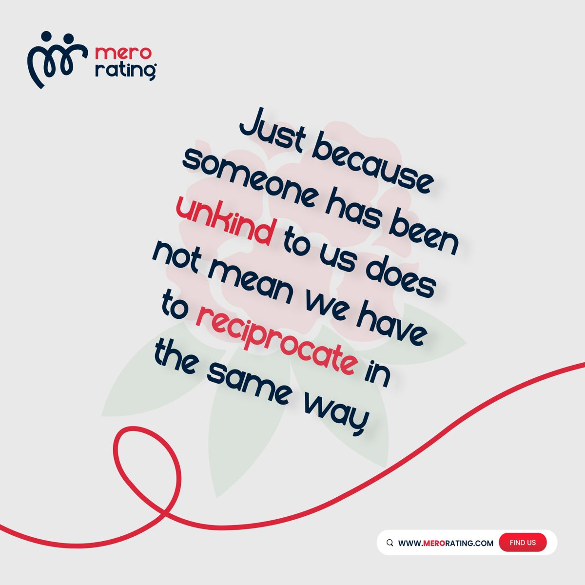 "Not every action deserves a reaction in the same tone. Sometimes, kindness is the loudest response we can give to unkindness. 
Grab your free business registration now valid for limited time [merorating.com/biz/register]
Also Download mero rating app now 
#MeroRating #BuiltOnTrust