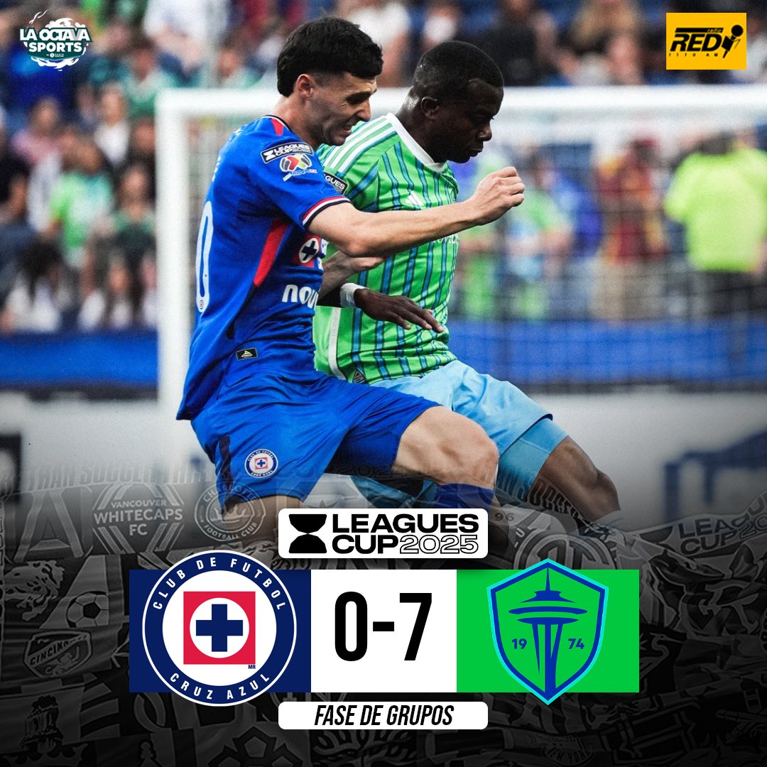 CRUZ AZUL FIRMÓ EL PEOR RESULTADO DE UN EQUIPO DE LA LIGA MX VS LA MLS ❌ 

Seattle Sounders 7-0 Cruz Azul 2025
LAFC 7-1 Juárez 2023
SJ Earthquakes 5-0 Necaxa 2024
