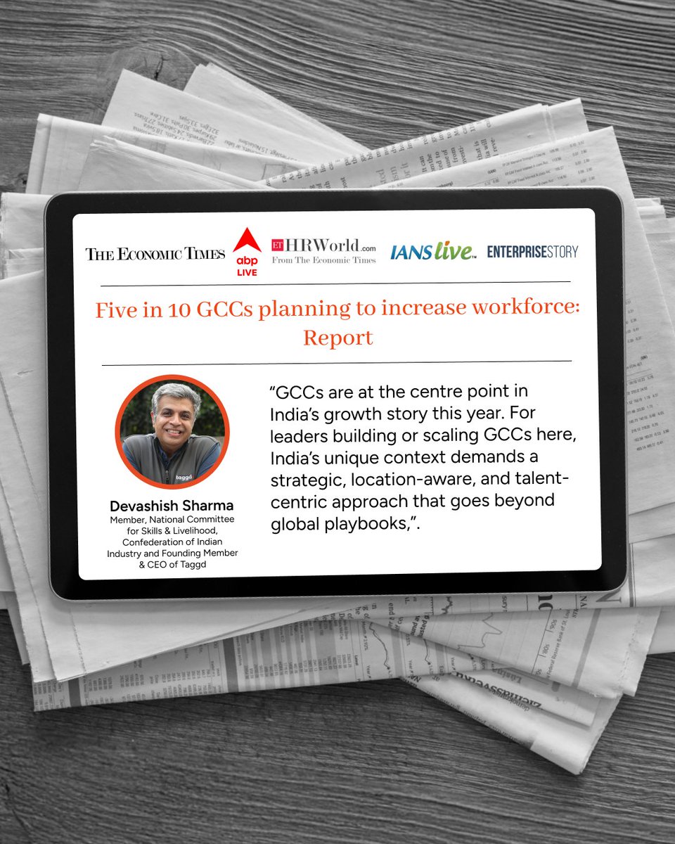 Are India’s GCCs ready to lead the next wave of global innovation?

Read the full article in The Economic Times: 
economictimes.indiatimes.com/jobs/hr-polici…

#GCCReport2025 #CrackingTheGrowthCode #TaggdTalentLab #IndiaHiring #TaggdAtTechHR #FutureOfWork #HiringTrends #GCCIndia