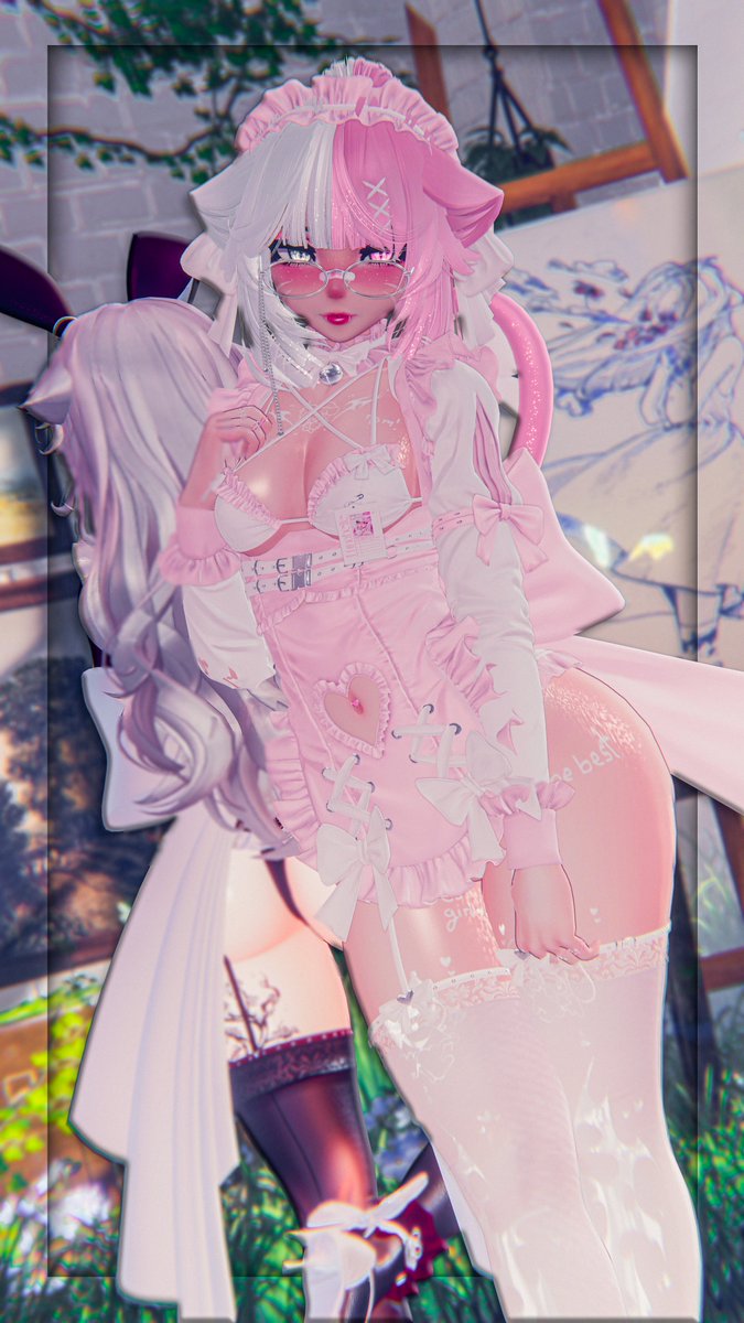 Am I distracting you? Don't let <a href="/Fxvei/">Fxv!</a> hog all of the attention~ 🩷❤️