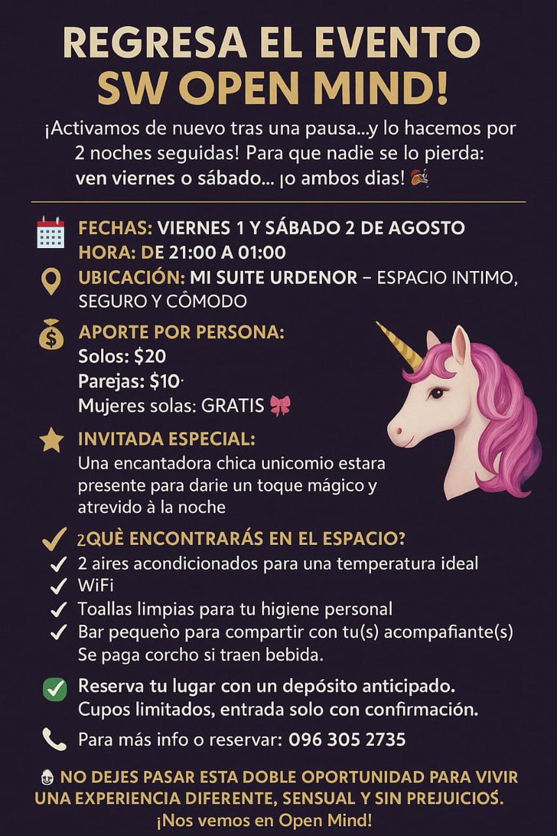 PAREJA DE ESPOSOS SWINGERS GUAYAQUIL (@espososwdegye) on Twitter photo PAREJITAS QUE NOS DESEEN CONOCER, AQUI ESTAREMOS ESTE DIA SABADO 03 DE AGOSTO, PARA INFORMACIÓN EL NÚMERO ESTÁ EN LA PUBLICACIÓN, <a href="/SWGUAYAQUIL/">SWINGERS GUAYAQUIL</a> <a href="/swguayas2016/">Cuckold GquilSur</a> <a href="/OPENMINDGYE/">OPEN MIND SEXY SHOP GYE</a> <a href="/MomentoCornudo/">Momentos Cornudos ♠</a> <a href="/nachoicaza/">Nacho&Karina</a> <a href="/lizbet2020/">espososgye</a> #SwingersReales #EspososSwingers LOS DETALLES ESTAN MUY CLAROS COMPART PAREJITAS QUE NOS DESEEN CONOCER, AQUI ESTAREMOS ESTE DIA SABADO 03 DE AGOSTO, PARA INFORMACIÓN EL NÚMERO ESTÁ EN LA PUBLICACIÓN, <a href="/SWGUAYAQUIL/">SWINGERS GUAYAQUIL</a> <a href="/swguayas2016/">Cuckold GquilSur</a> <a href="/OPENMINDGYE/">OPEN MIND SEXY SHOP GYE</a> <a href="/MomentoCornudo/">Momentos Cornudos ♠</a> <a href="/nachoicaza/">Nacho&Karina</a> <a href="/lizbet2020/">espososgye</a> #SwingersReales #EspososSwingers LOS DETALLES ESTAN MUY CLAROS COMPART