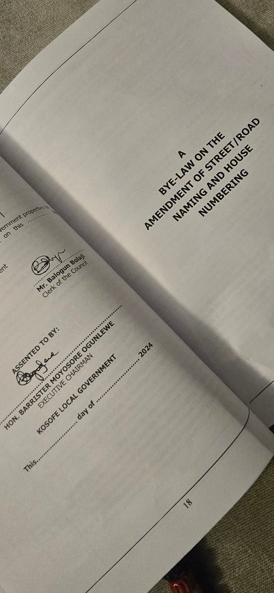 What does the law say ? 

Supremacy of the Bye-Laws on the Amendment of Street/Road Naming and house numbering

The provision of these bye-laws SUPERSEDES  the provision of any other bye-laws or law on the subject matter, and these bye-laws shall apply in XYZ Local Government in