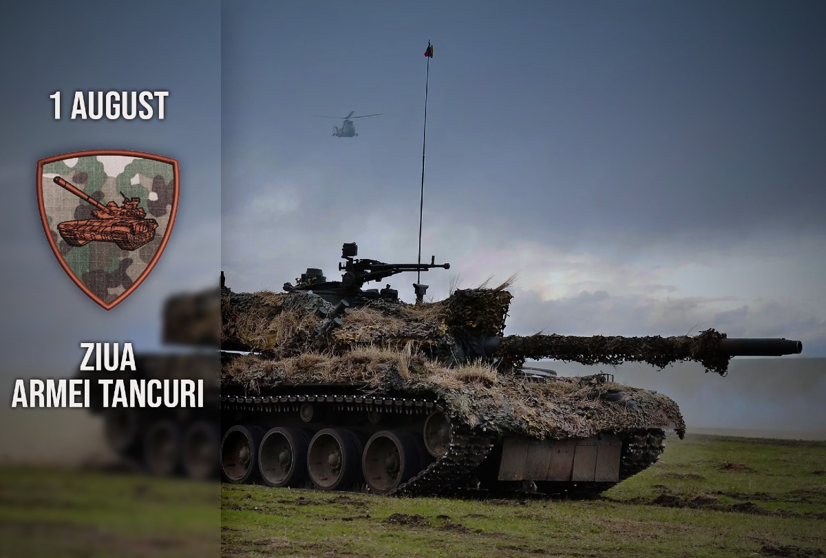1 august - Ziua Tanchiştilor
Le dorim tuturor tanchiştilor sănătate, putere de muncă şi cât mai multe realizări profesionale şi personale.
La mulți ani!
Foto: Răzvan Chirnoagă