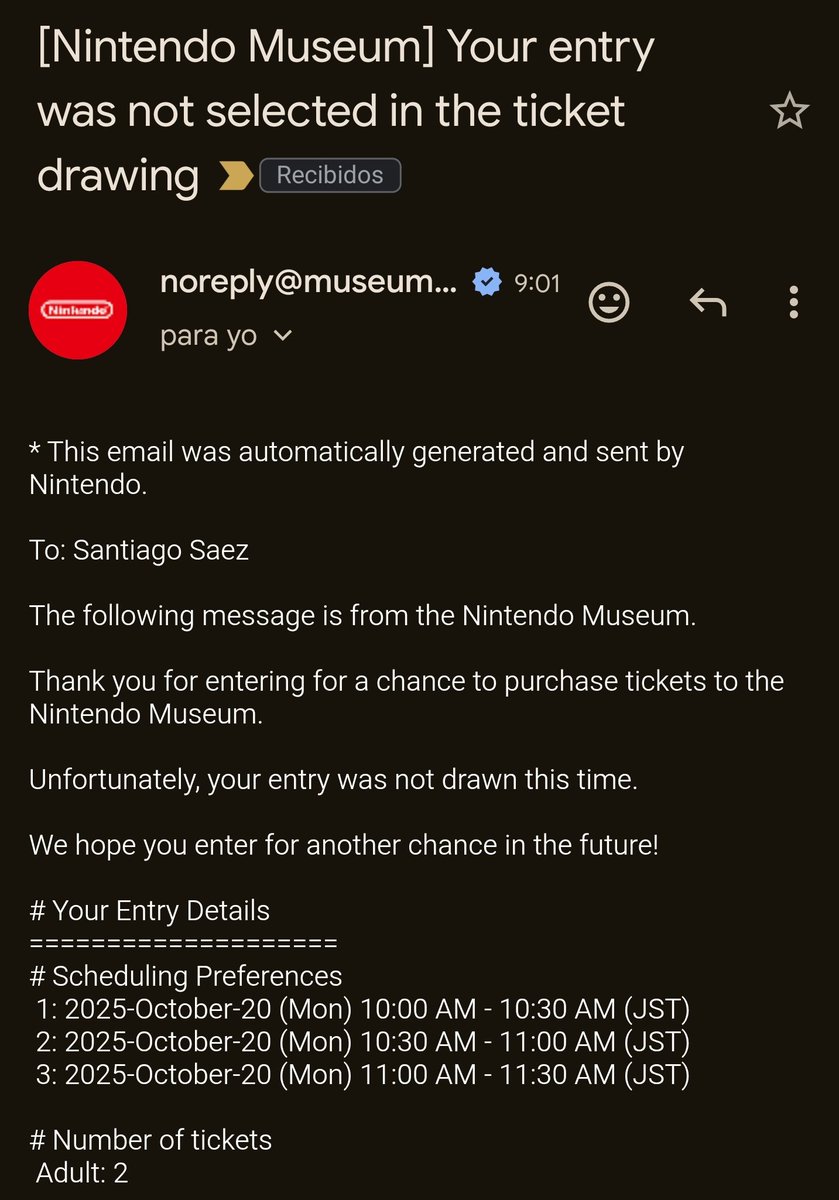 Ohhh :( habrá que ir a pelearse por las entradas que queden