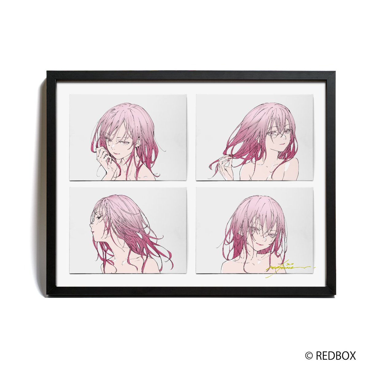 サイン本】redjuice画集 MI:IM イラストカード付 アニメイト大阪