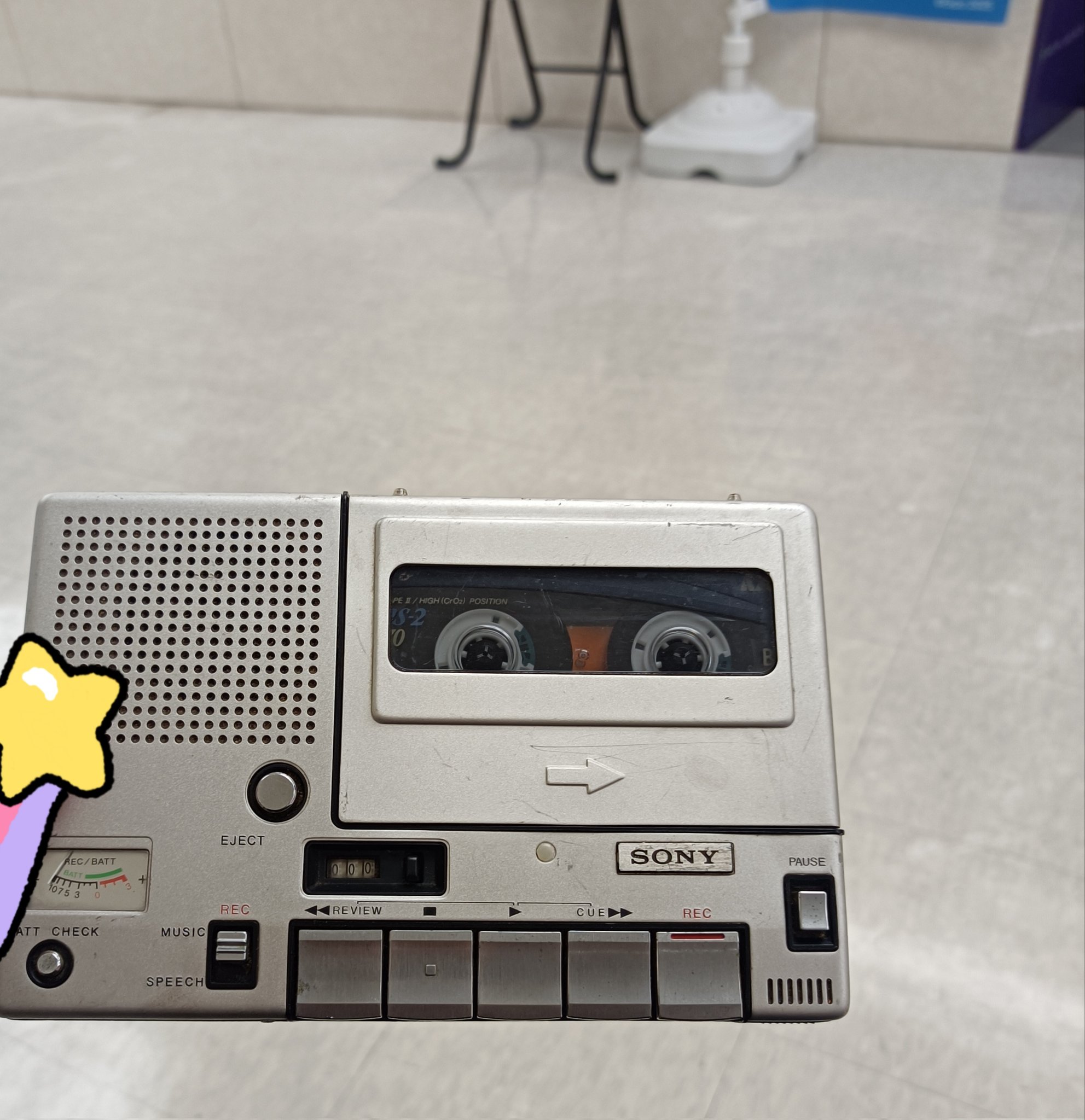 SONYカセットプレーヤー ジャンク しゅわほん》気まぐれ放送部 ぶちょー ロボット