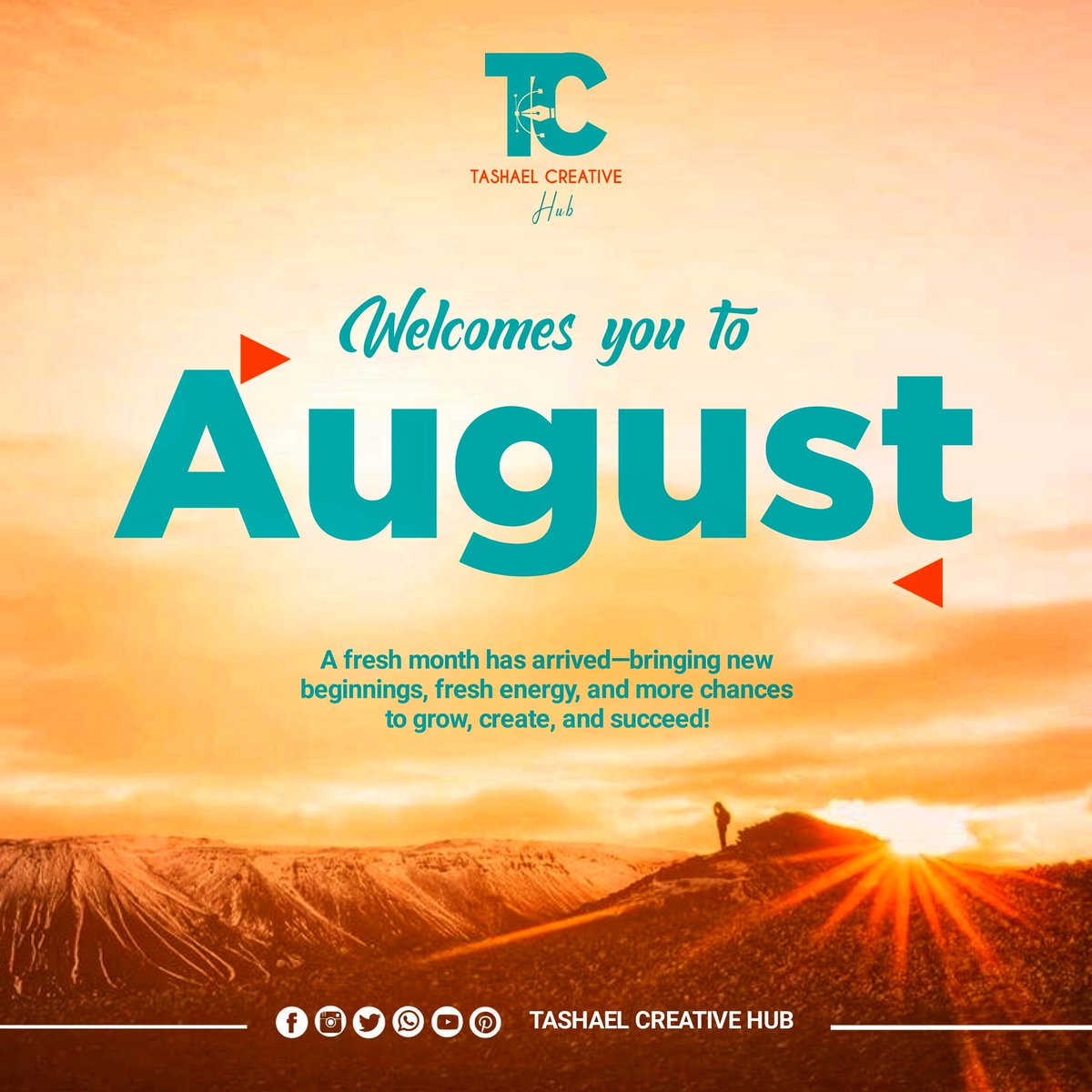 ✨ New month, new energy! Let’s brand, design &amp; grow together. From flyers to logos, we’ve got you covered! 💡🎨
📞 0777951145 | @TashaelCreativeHub

#NewMonth #GraphicsDesign #TashaelCreativeHub