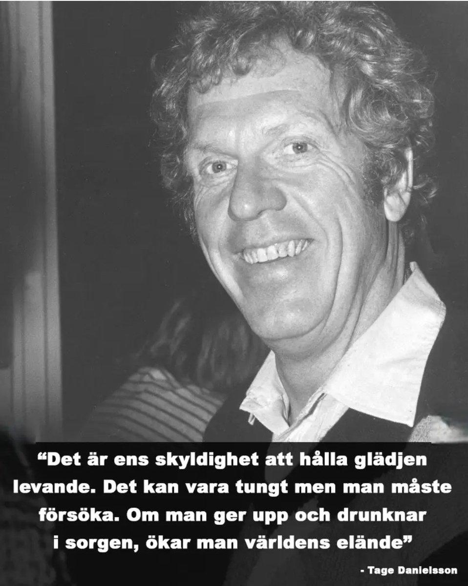 Han var en klok man han Tage Danielsson. Inte gillade han kärnkraft heller. Förståndigt.
