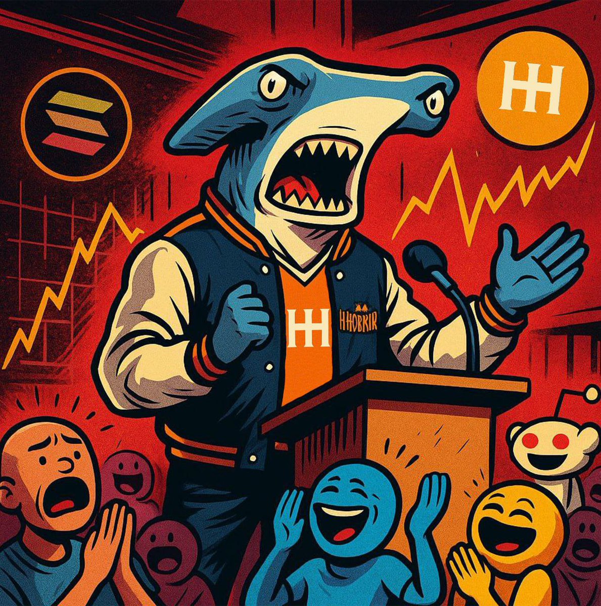 HHorror3's tweet photo. Remember when they said:
You're not gonna make it"?They were right…Until you bought $HHORROR.Now you’re not just making it.
You’re minting it.#HammerHeadOfHorror #ForeheadToFortune #MemeYourTrauma #PTSD2Moon #SharkGang #CryptoComebackKing #GymClassGlowUp #LunchMoneytoLamboMoney https://t.co/Pdw6TitPH7