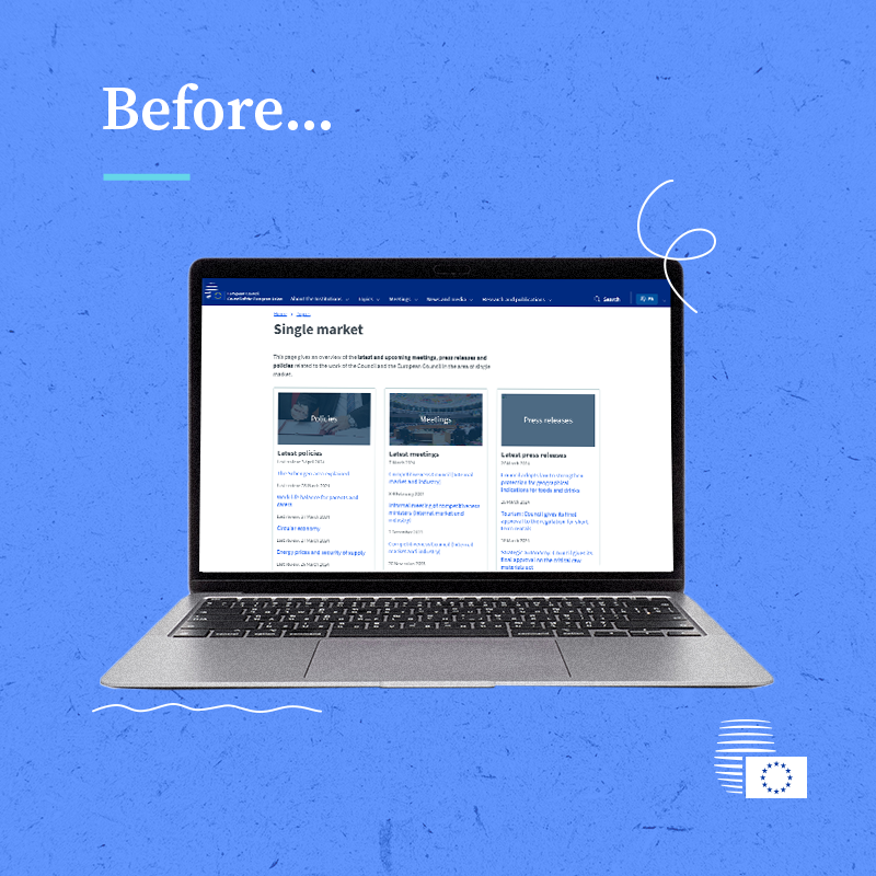 EUCouncil's tweet image. The way we access information changed forever with the birth of the #WorldWideWeb.

The Council website is constantly evolving to make information easy to find. From AI to competitiveness, whatever you're looking for, check out our redesigned topic pages👉 europa.eu/!974v44