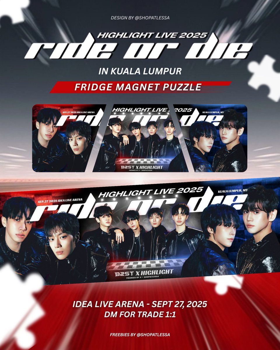 shopatlessa's tweet photo. HI BYULIGHT! HIGHLIGHT RIDE OR DIE in KL FREEBIES by @shopatlessa 💗

💗 Follow, Like &amp; RT 
💗 Limited Quantities 
💗 DM For Trade

Design by @shopatlessa 

#HIGHLIGHTinKL #BEASTinKL @Highlight_AUent https://t.co/YK7yLz6TdZ