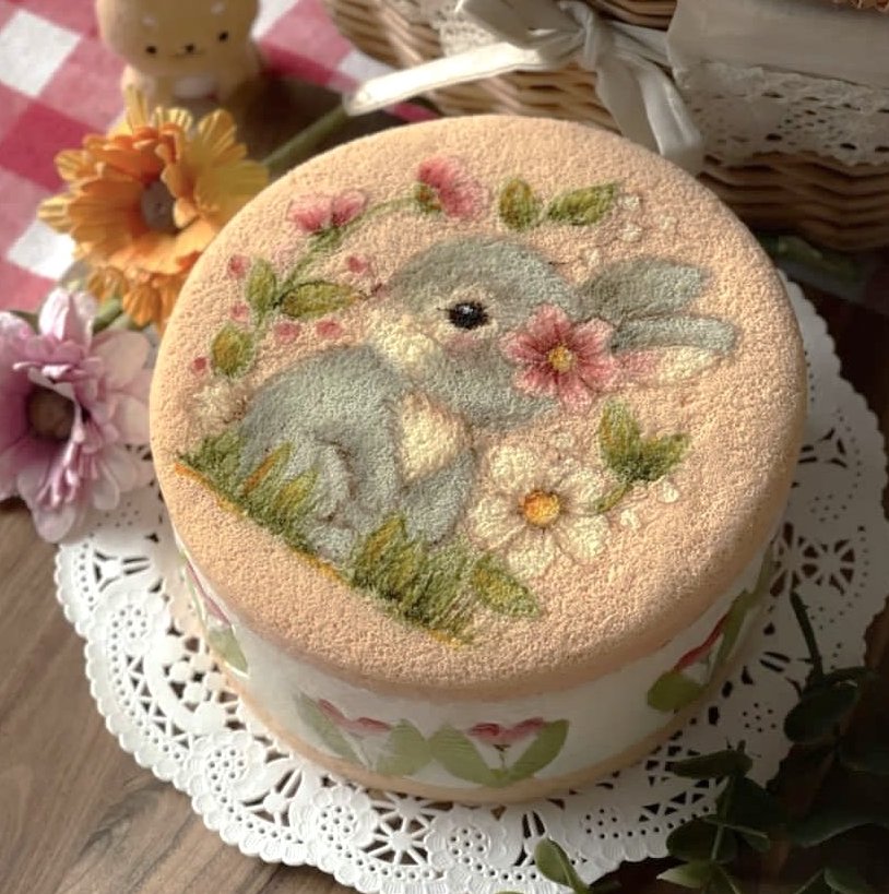 dreamyyarchive's tweet image. bunny cakes 🐰