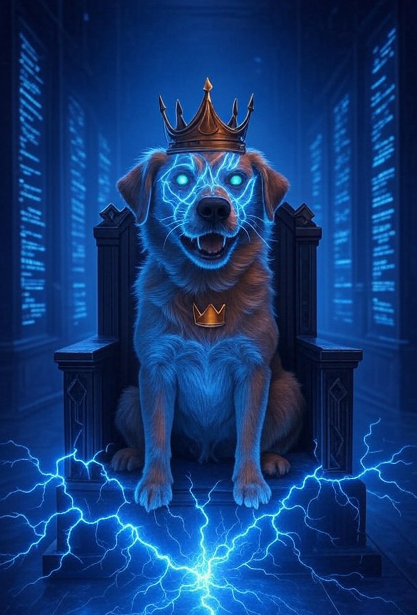 meet_connect's tweet photo. @Regrets10x “Ascended. No longer part of the system. I am the system.” 👑⚡🐶 https://t.co/MqixI9VBqj