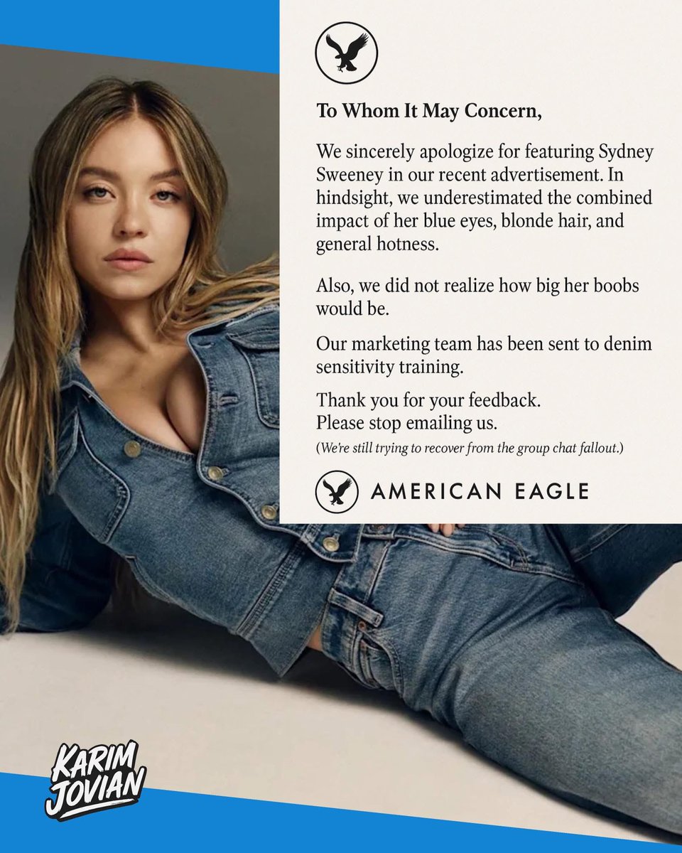 This SHOULD be real 😂😂😂
Seriously, who’s offended by hot girls in jeans?