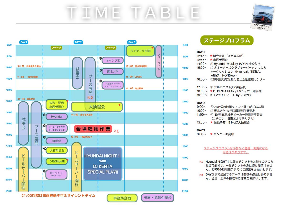 明日（2025年8月2日土曜日）開催！！

🚗🔌 EV SUMMER CAMP 2025にTOCJも参加します！🌿⚡️
ioqelectriccamp2024.my.canva.site/ev-summer-camp…

EVファンが集う夏のイベント「EV SUMMER CAMP 2025」に、テスラオーナーズクラブジャパン（TOCJ）も参加させていただきます！