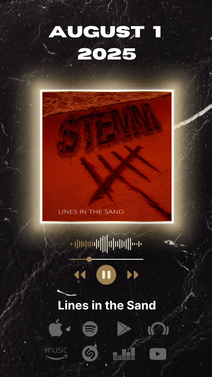 5TEMM's tweet image. Our new single, "Lines in the Sand" is OUT NOW on ALL Music Streaming Platforms!

Please share and add to your playlist
stemm.hearnow.com/lines-in-the-s…

#newmusicalert #stemm #metalmusic #newmusic #numetal #newmusicfridays #linesinthesand