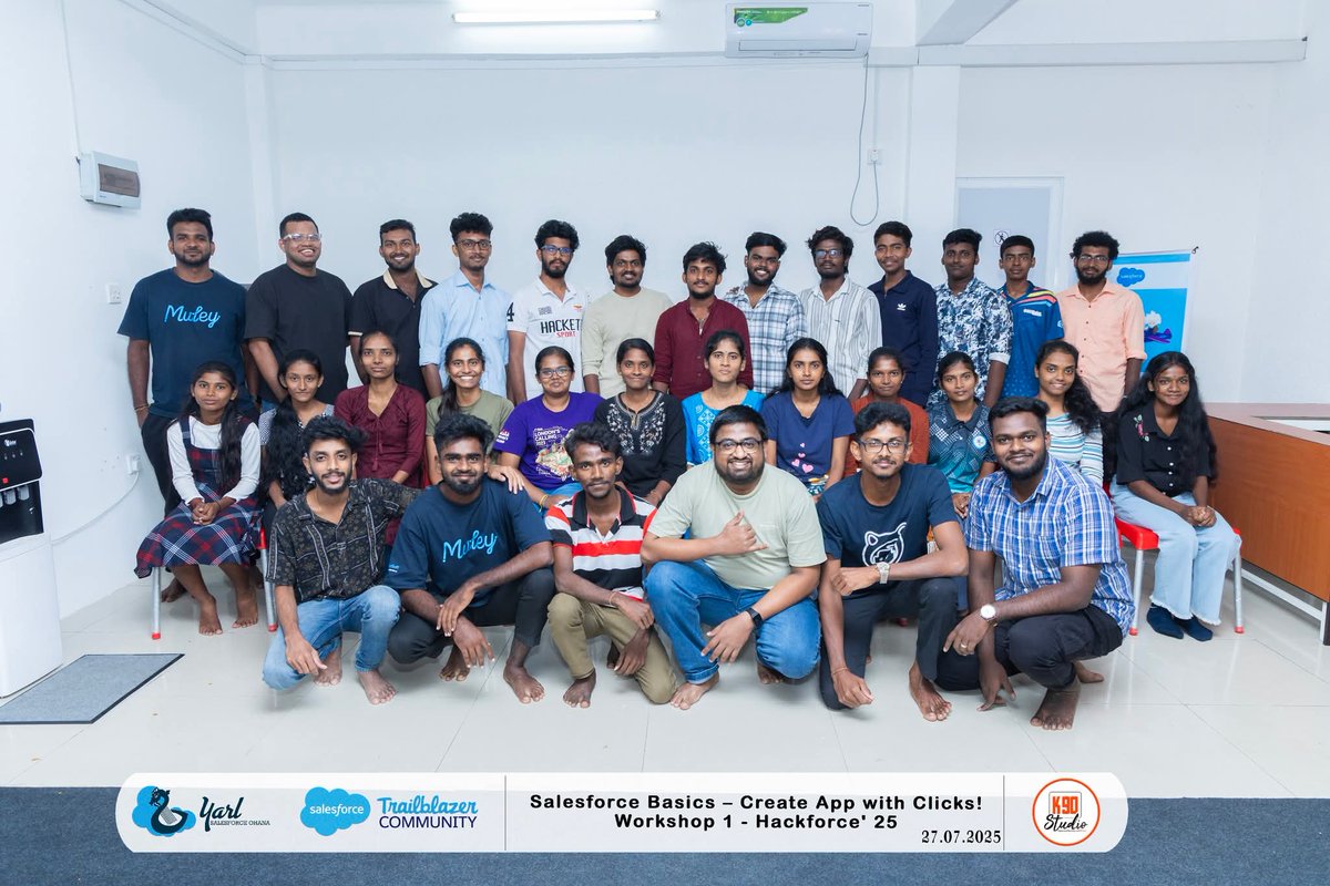 Yarl Salesforce Ohana - Sri Lanka (@yarlsfo) on Twitter photo πΈ ππ’π π‘π₯π’π π‘ππ¬ ππ«π¨π¦ ππππ€ππ¨π«ππβ ππ ππ¨π«π€π¬π‘π¨π© ππ!
From first clicks to first apps, our Trailblazers dove into the world of Salesforce with energy and excitement.
Swipe through the memories from a session full of learning, laughter, and hands-on πΈ ππ’π π‘π₯π’π π‘ππ¬ ππ«π¨π¦ ππππ€ππ¨π«ππβ ππ ππ¨π«π€π¬π‘π¨π© ππ!
From first clicks to first apps, our Trailblazers dove into the world of Salesforce with energy and excitement.
Swipe through the memories from a session full of learning, laughter, and hands-on