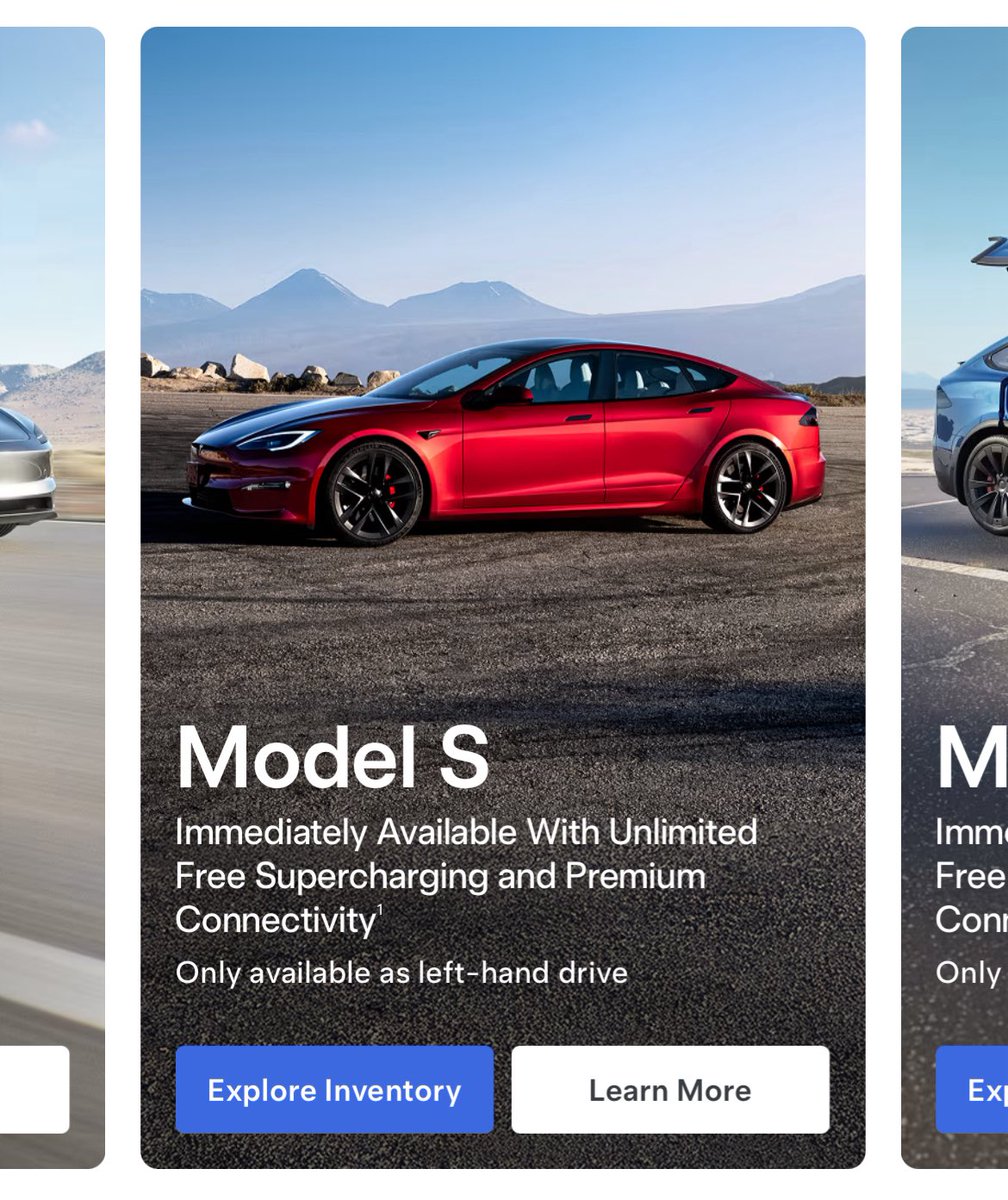 TeslaNewswire's tweet photo. 🇪🇺 The Tesla Model S and Model X are no longer available to order in Europe! 

Only inventory vehicles can be purchased.

It’s worth noting that the updated versions have not yet been available there. https://t.co/1EsYDVxkXY