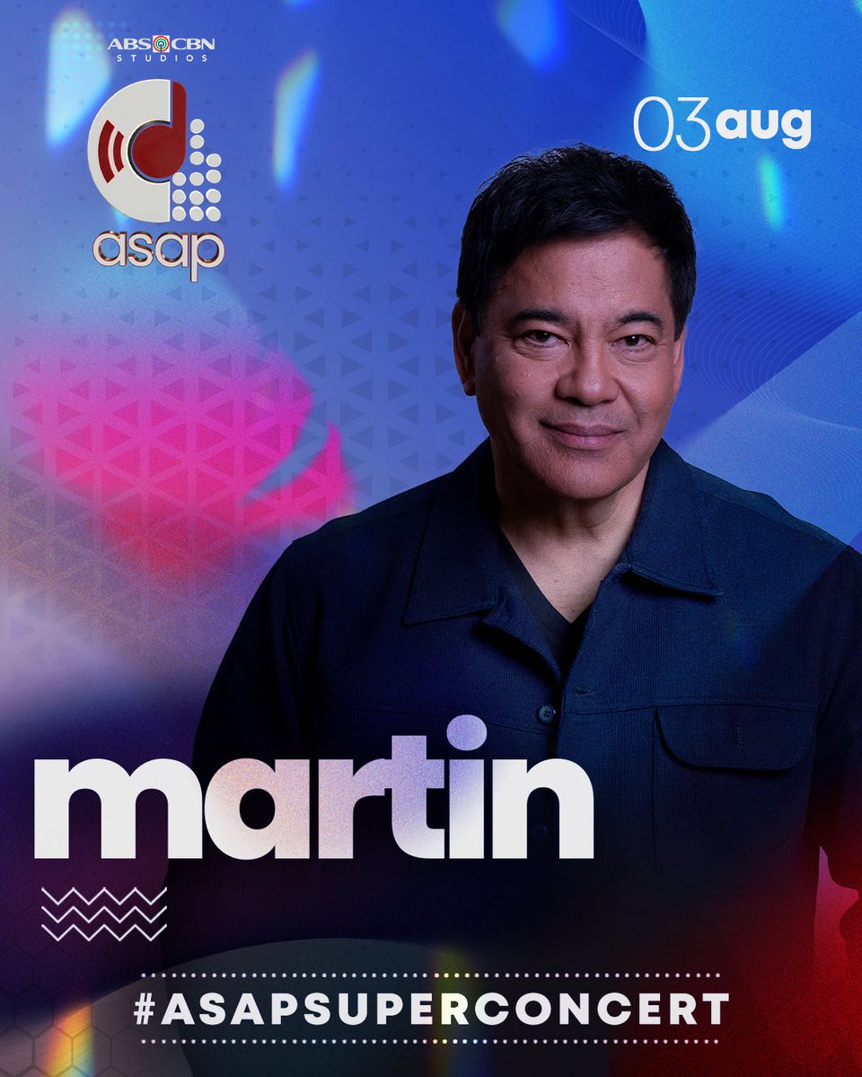 ASAPOfficial's tweet photo. Don’t miss Martin and Klarisse as they share the stage for a soulful performance LIVE this Sunday on #ASAPSUPERCONCERT! 

Catch it at 12NN on Kapamilya Channel, Kapamilya Online Live, A2Z, and TV5! 📺🎶

#ASAPSUPERCONCERT #ASAP30 #ASAPLive #ASAP https://t.co/29ygmg9czO