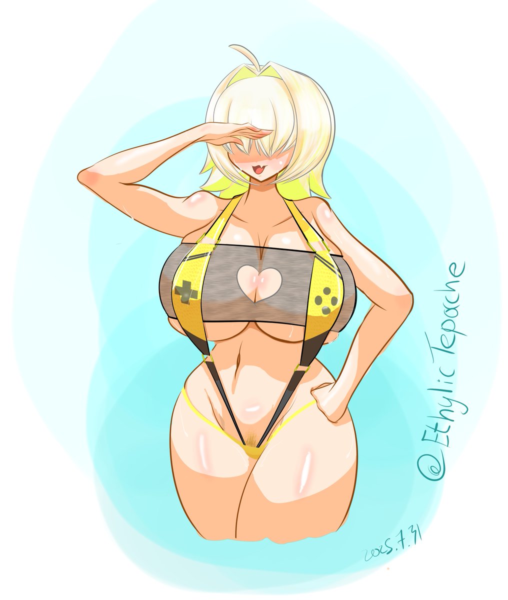 This design of summer Elegg is sublime, couldn't help but try to pay tribute to it myself 🙇‍♂️

#NIKKE #NIKKEfanart