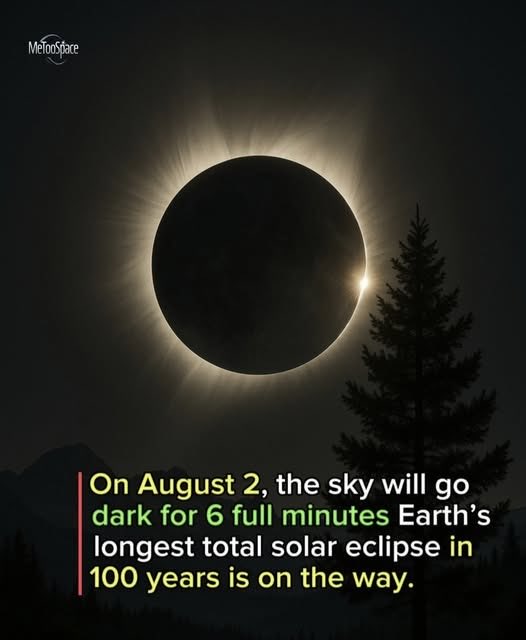 govindrams's tweet image. On August 2, a spectacular total solar eclipse—the longest in 100+ years—will darken skies for over 6 mins, peaking at 6m23s in southern Egypt. Visible in N. Africa, the Middle East &amp;amp; S. Europe, it offers a stunning view &amp;amp; a rare chance for solar research! #SolarEclipse2024