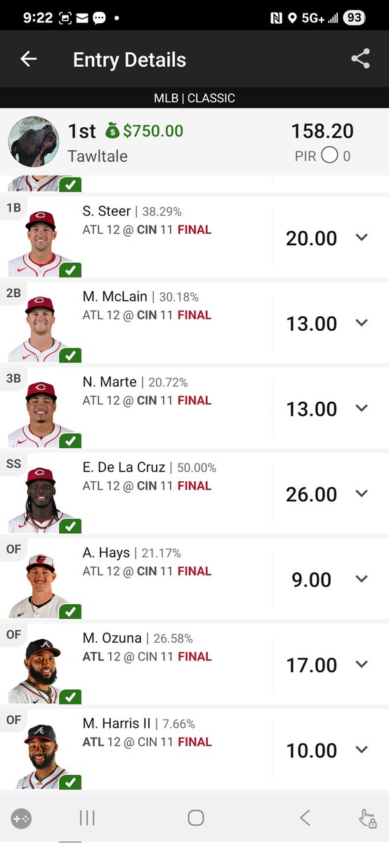 TaleTawl's tweet photo. Terry with @rotoscouts is THE best in the biz when it comes to MLB projections #DFS #MLBDFS #Rotoscouts https://t.co/tN3yrLJr62