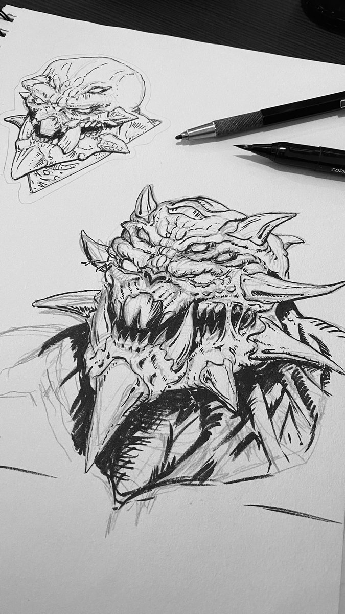 LeonImages's tweet photo. From the previous #sketch of Shane Davis #ingloriousrex comic characterโฆ here is #conceptart of a evolution update of 232โฆ more like 666 ๐
#comicsgate https://t.co/05Hi1G0US4