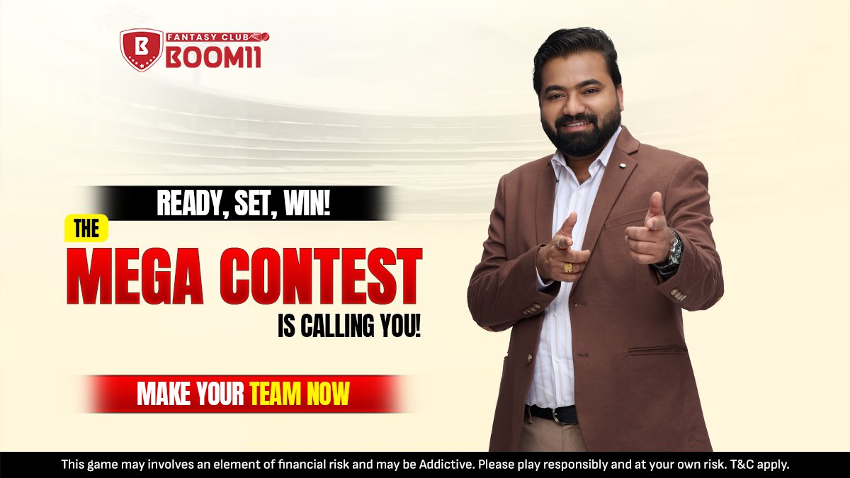 official_boom11's tweet image. Don’t just watch — Play!

Turn your cricket knowledge into mega winnings!

Your team, your rules!

#Boom11 #MegaContest #MegaWinnings #ItsGameTime #YeGameHaiLegendsKa