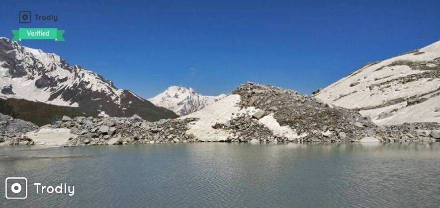 Trodly's tweet photo. Hike to the glacier-fed source of the Beas River on the scenic Beas Kund Trek near Manali. Nature calls! 🏞️❄️ https://t.co/Ar4M02YbDL https://t.co/k2lDj1fBcl