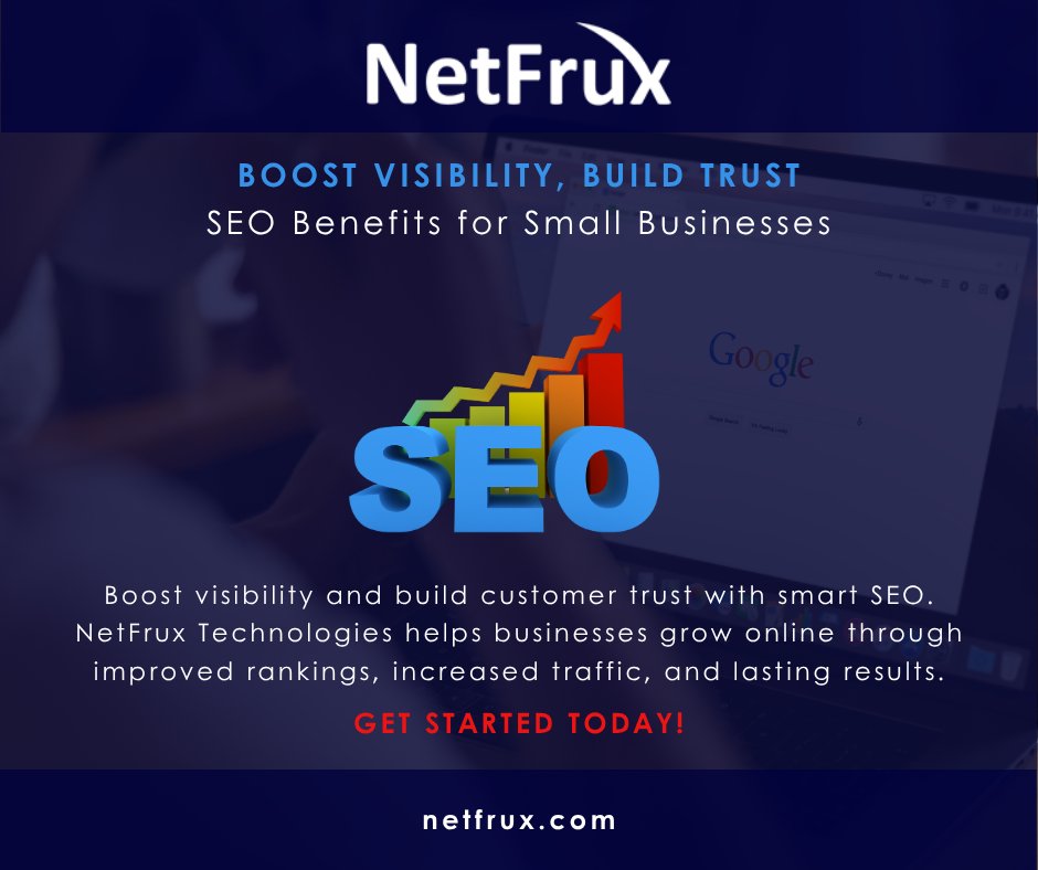 netfruxsocial's tweet image. 🚀 Want long-term growth without paying for every click?
SEO is your answer!
✅ Boost visibility
✅ Build trust
✅ Drive targeted traffic
✅ Grow cost-effectively
Let NetFrux help your small biz rank higher &amp;amp; grow smarter!
#SEO #SmallBusiness #NetFrux @netfruxsocial