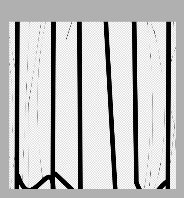 フィッティングルーム用の背景は五分で何とかしました。絵を置いたまま描いたら抜けてしまって再利用できない雑。

1.輪郭を作る
2.皺を作る
3.皺を削る
4.輪郭を削る 