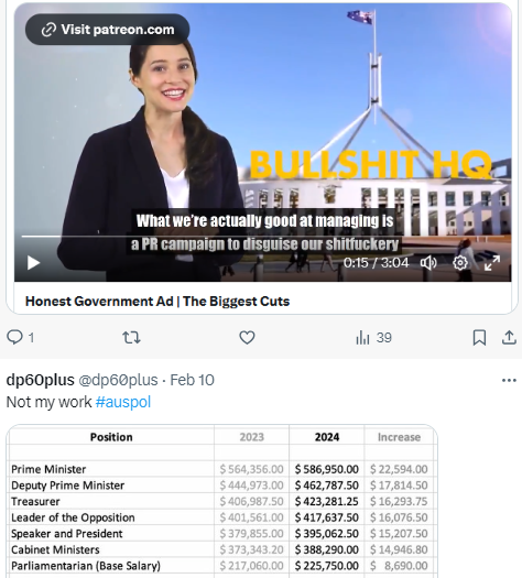 dp60plus's tweet photo. .. in disguise as ed #auspol https://t.co/08q2xRC1ay