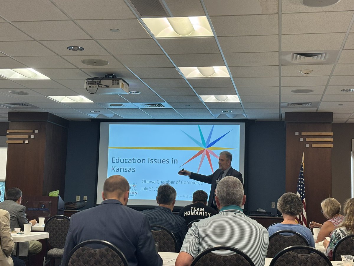 Thank you to the Ottawa Chamber of Commerce for hosting Dr. Frank Harwood this morning! He was able to help those who attended understand some complexities with school financing.