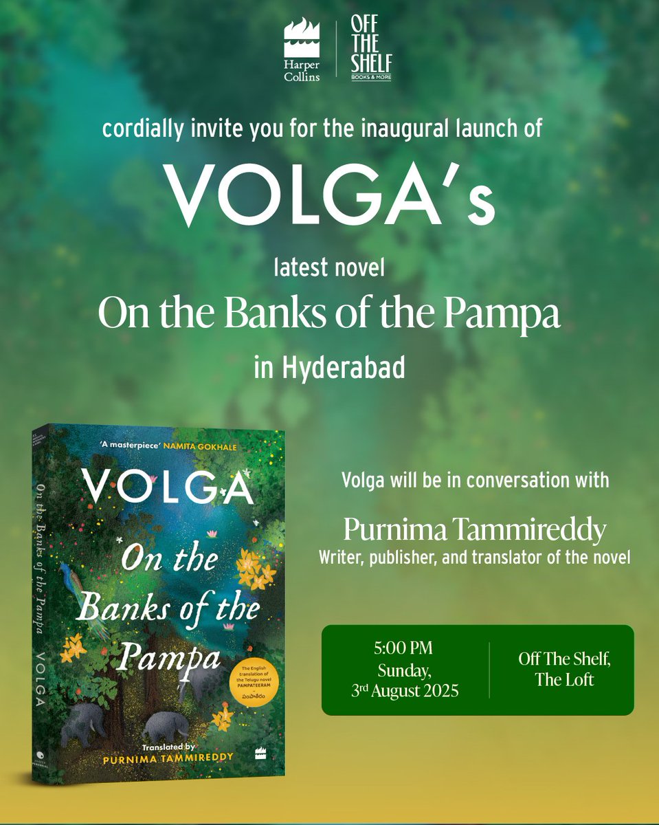 #hyderabad #NewBook #Volga #translation #Telugu 

<a href="/HarperCollinsIN/">HarperCollins</a> 
<a href="/OffTheShelfIn/">Off The Shelf</a>