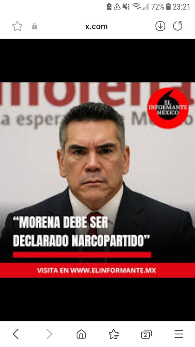 <a href="/e1_diaz/">Marcelina Diaz Eqz.</a> <a href="/CoquitoCohen/">Jorge Cohen ✡️🇮🇱</a> <a href="/BigPata/">El Ahijado 👁</a> <a href="/RebecaO64593519/">Rebeca Ortiz</a> <a href="/MIGUELANGE87104/">MIGUEL ANGEL ZERMEÑO</a> <a href="/AndrsPadillaCa1/">Andrés Padilla Camacho</a> <a href="/BlancaC6163940/">Blanca Cruz</a> <a href="/NegroElchairo/">Elchairo Negro</a> <a href="/aguilareal_Vega/">J. Vega🕊</a> <a href="/Leticia23475258/">La quilla Lety 💚🤍❤️</a> <a href="/Gregii1/">Gregii</a> <a href="/letts10/">Leticia Martinez</a> <a href="/AngellokbronR/">AngelloKbron</a> <a href="/Isairoca3/">Mérope light 🇲🇽 🇱🇧</a> <a href="/garfieldinmor1/">Disfrutando Lo Votado(POR TRUMP QUIEN MAS)</a> <a href="/PorfirioMigue13/">Pormilogro y mérito</a> <a href="/slechugavega/">Samuel Lechuga🇲🇽🇨🇭</a> <a href="/JLOsuna2172/">JUAN THE BOT!</a> <a href="/pelondnfrente/">HARRY HALLER</a> <a href="/suxess4ever/">Success ForEver</a> <a href="/Memoarias13/">Einstein1</a> <a href="/4T_al100pablok/">pablo cab4T</a> <a href="/kalmar45000/">OfelioDelaRosa</a> <a href="/rimo81313145/">Atypical te ve</a> <a href="/VictorG07606867/">Vik Gam</a> <a href="/tumbapuercos5/">Castillo castillo</a> <a href="/jorgecampos_b/">jorge campos bahena</a> <a href="/NuevaLuna23/">Nueva Luna</a> <a href="/GoytortuaGoyto1/">Francisco Goytortúa Márquez</a> <a href="/robertcn100/">@robertcn100 (Aka RobertoN Corazón de LEÓN)</a> <a href="/Martin13negro/">Jose Martin Martinez Hernandez</a> <a href="/chavez60211/">jose chavez</a> <a href="/AngelLara255337/">Angel Lara</a> <a href="/pmarti01/">pmarti01</a> <a href="/Zarabandiuka/">Zarabanda</a> <a href="/Esther_ATT/">Esther. 🚚 LA TRAIL-LISTA 🚚</a> <a href="/pepinomarino5/">pepino marino</a> <a href="/FRACONSULTOR/">ENRIQUE</a> <a href="/Alpha_Linxi/">Lidia Juárez Pérez</a> <a href="/artdesing16_2/">DAN🏅🩷EN POLÍTICA TODO SE NEGOCÍA,HASTA UN PAÍS.</a> <a href="/pas_val25714/">Paskualovski</a> <a href="/MadelPilarTorre/">Enriqueta</a> <a href="/IreriGM/">𝕴𝖗𝖊𝖗𝖎 𝕸</a> <a href="/adan_augusto/">Adán Augusto López H</a> <a href="/HectorYunes/">Héctor Yunes Landa</a> <a href="/RicardoMonrealA/">Ricardo Monreal A.</a> <a href="/mario_delgado/">Mario Delgado</a> <a href="/lopezobrador_/">Andrés Manuel</a> <a href="/Claudiashein/">Claudia Sheinbaum Pardo</a> EN ESA DENUNCIA DEL PRI SÍ ESTOY DE ACUERDO: LA NARCO SECTA <a href="/PartidoMorenaMx/">Morena</a> DEBE SER EXTERMINADA POR COMPLETO Y PARA SIEMPRE

AMLO DEBE SER ENCARCELADO Y LLEVADO AL PAREDÓN

#AMLOelNarco SIGUES TÚ
x.com/Cnajera22/stat…