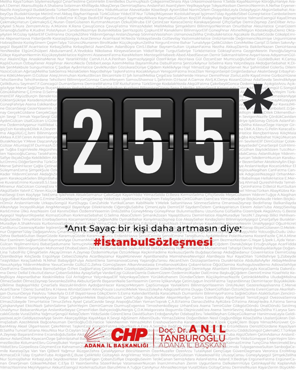2014 yılında Türkiye’nin ilk imzacısı olduğu ve Cumhurbaşkanlığı Kararnamesi ile 1 Temmuz 2021 tarihinde sözleşmeden resmen çekilmiş olduğunu duyurduğu “Kadınlara Yönelik Şiddet ve Ev İçi Şiddetin Önlenmesi ve Bunlarla Mücadele Hakkındaki Avrupa Konseyi Sözleşmesi” yani diğer