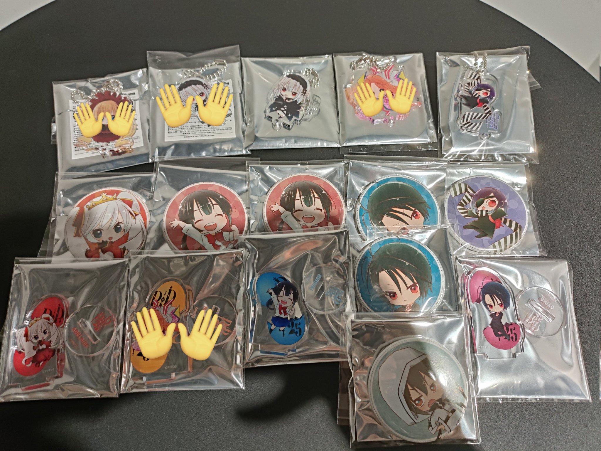 PEACH-PIT 25周年特別展 缶バッジ アクリルスタンド 真紅 PEACH-PIT展 ローゼンメイデン ミニアクリルスタンド 真紅