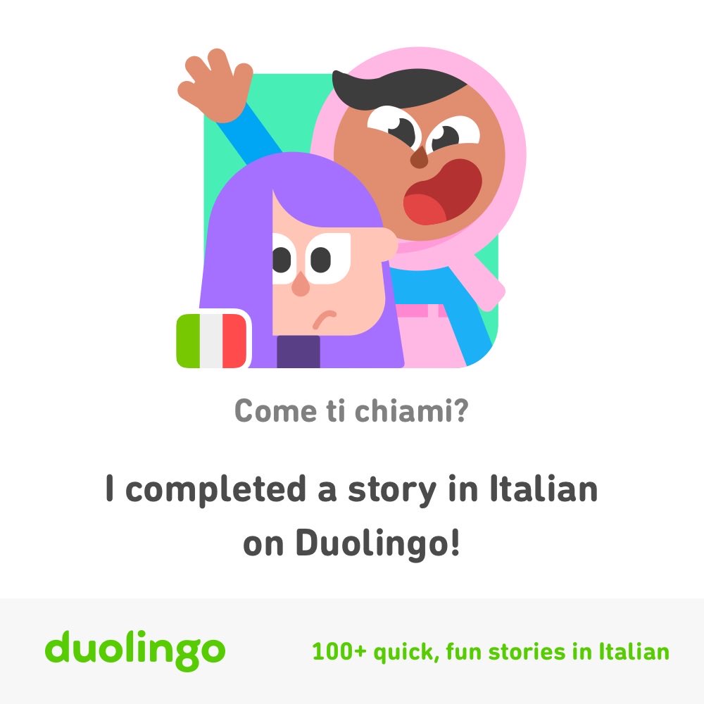 I’m flexing my Italian skills with Duolingo Stories!
