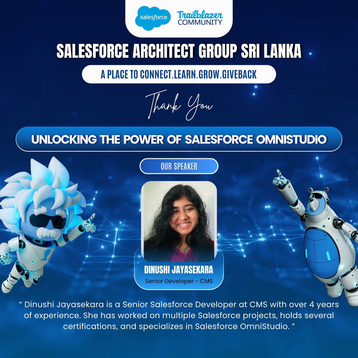 SFSLArchitects's tweet photo. Huge thanks to everyone who joined our last Salesforce Architects Group Sri Lanka meetup! 
Grateful to our incredible guest speaker Dinushi Jayasekara and all the amazing participants who made the session a success. Stay tuned for more ! 
#SLSFA
#Salesforce
#TrailblazerCommunity https://t.co/Qhfem6EaFA