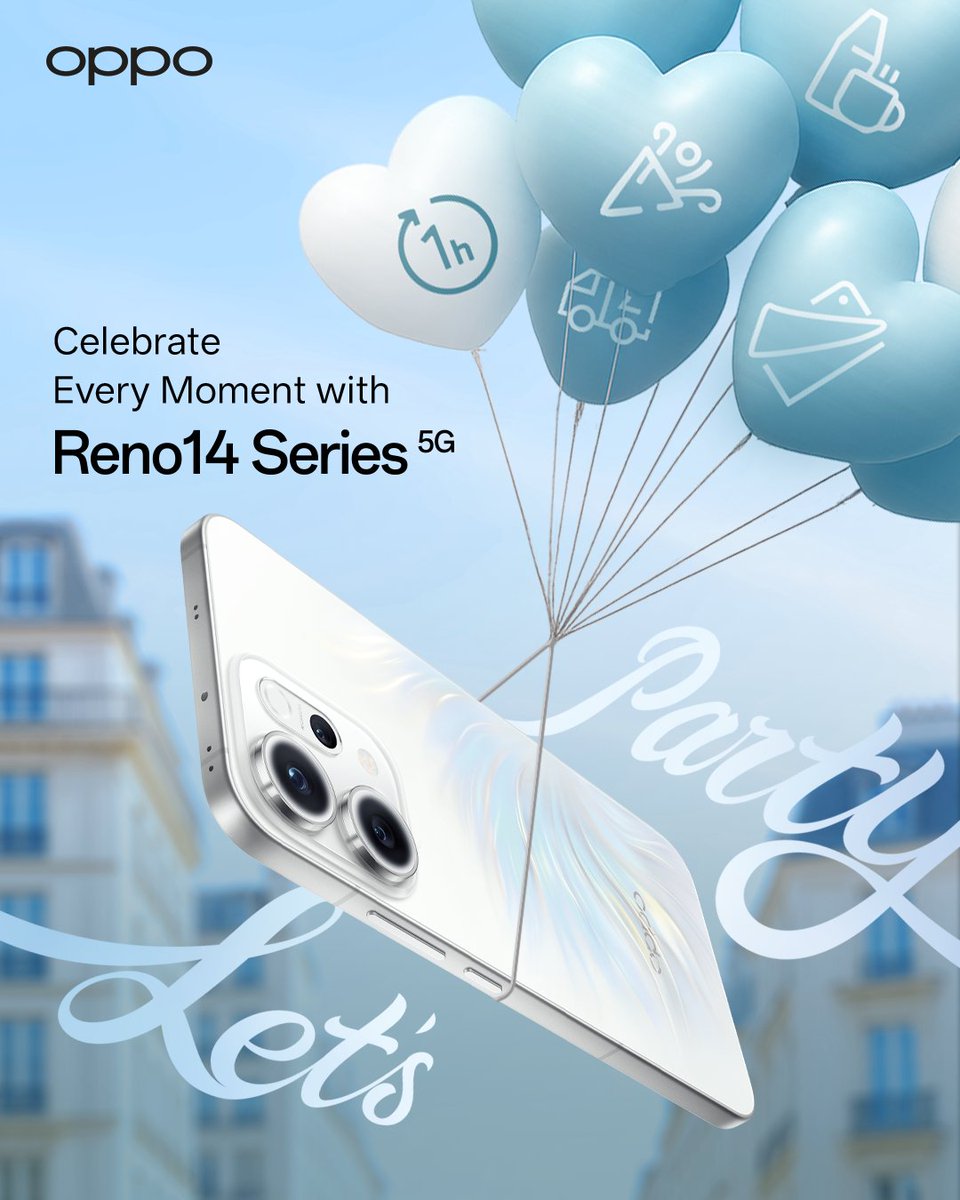💝Celebrate your every moment with OPPO Reno14 Series.
Let it capture every family gathering, every outing with friends  and be your trusty companion to life’s every adventure. ☺️