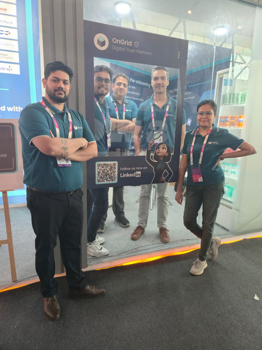 On_Grid's tweet photo. Day 1 at TechHR was a blast - and Day 2 is where it gets even better!

Drop by the OnGrid booth for live demos, smarter hiring workflows, and real-time BGV in action.

#TechHR #OnGrid #InstantBGV #HRTech #SmarterHiring https://t.co/P1shLN1fOC