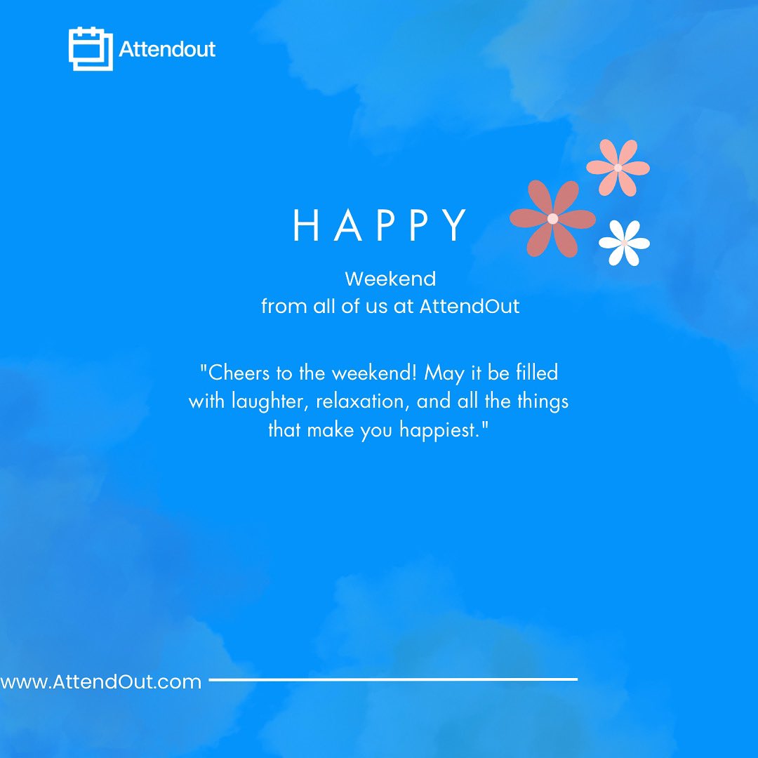 AttendOut's tweet photo. Hello Friday, 

As the curtains close on the workweek, the real show begins!

Whether it’s concerts, comedy nights, or conferences, we’re glad to have helped you grab the best seats in the house. 

So, here’s to last-minute tickets and unexpected adventures

#ticketing #bookings https://t.co/1DtL6WpV2C