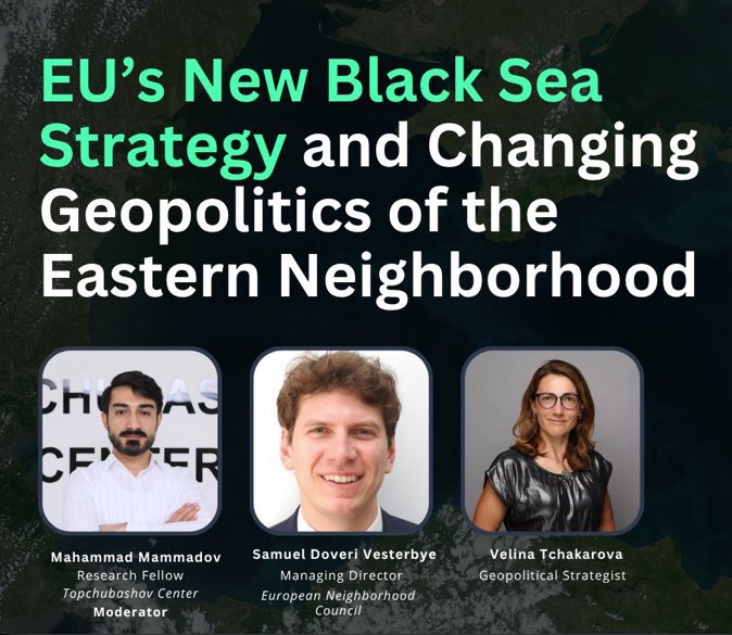 Samuel Doveri Vesterbye (@samueljsdv) on Twitter photo It was a pleasure to discuss #GeoPolitics 🗺️🚛📡 #BlackSea #Security #TransCaspian with <a href="/vtchakarova/">Velina Tchakarova</a> & <a href="/Murad__Muradov/">Murad Muradov</a> at <a href="/Topcenterorg/">Topchubashov Center</a> 👏
📱🖥️ Full Video Here👇
🔗 youtube.com/watch?v=Ulm_6d…
Key 🔺 points on Black & Caspian Seas👇
🔺#EUBlackSeaStrategy is hybrid (whereas <a href="/NATO/">NATO</a> It was a pleasure to discuss #GeoPolitics 🗺️🚛📡 #BlackSea #Security #TransCaspian with <a href="/vtchakarova/">Velina Tchakarova</a> & <a href="/Murad__Muradov/">Murad Muradov</a> at <a href="/Topcenterorg/">Topchubashov Center</a> 👏
📱🖥️ Full Video Here👇
🔗 youtube.com/watch?v=Ulm_6d…
Key 🔺 points on Black & Caspian Seas👇
🔺#EUBlackSeaStrategy is hybrid (whereas <a href="/NATO/">NATO</a>