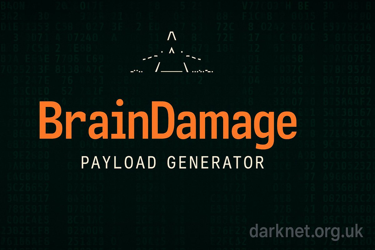 THEdarknet's tweet image. New Post: BrainDamage – Payload Generator and Encrypted Shell Stager for Red Teams
Generate and stage encrypted payloads with BrainDamage, a flexible toolkit for red teamers.
darknet.org.uk/2025/08/braind…
#payloadgenerator #shellstager #commandandcontrol #hacking #hackingtools