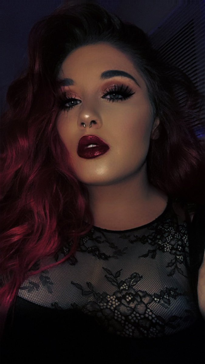 Red hot, lace locked, and lips that look like sin tell me how anyone is supposed to behave after seeing this?