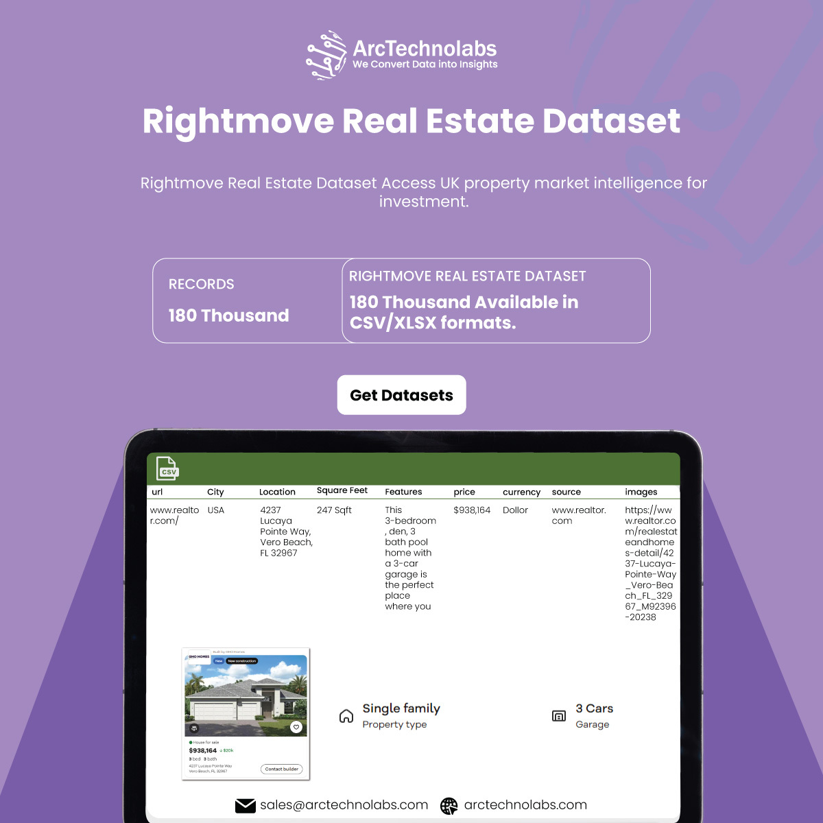 Arctechnolabs's tweet photo. Get Rightmove real estate datasets using web scraping #Rightmoverealestatedata for #price, #location &amp; #propertyinsights.

https://t.co/a3zQ04Tt2n

#SoldAndRentalData #UKPropertyMarketData #GeoLocationPropertyData #SquareFootageTracking #AgentProfileDataExtraction https://t.co/Oe5HJfoQht