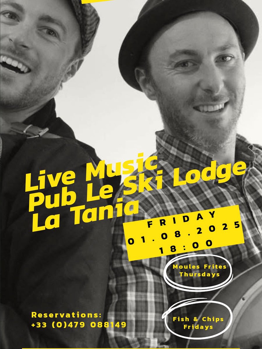 Ce Soir 18:00 <a href="/PubLeSkiLodge/">Pub Le Ski Lodge</a> #LaTania