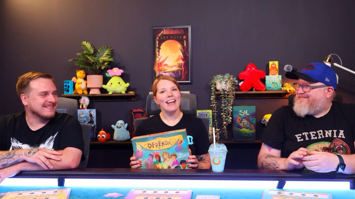 Who caught the official Ofrenda playthrough from <a href="/fosterthemeeple/">Foster the Meeple</a>? 🤔✋

Join them over on YouTube to see our puzzly, pattern-building card-placement game inspired by the Mexican Day of the Dead hit the table: bit.ly/4ff6k1X

Out now: bit.ly/43ByCPN